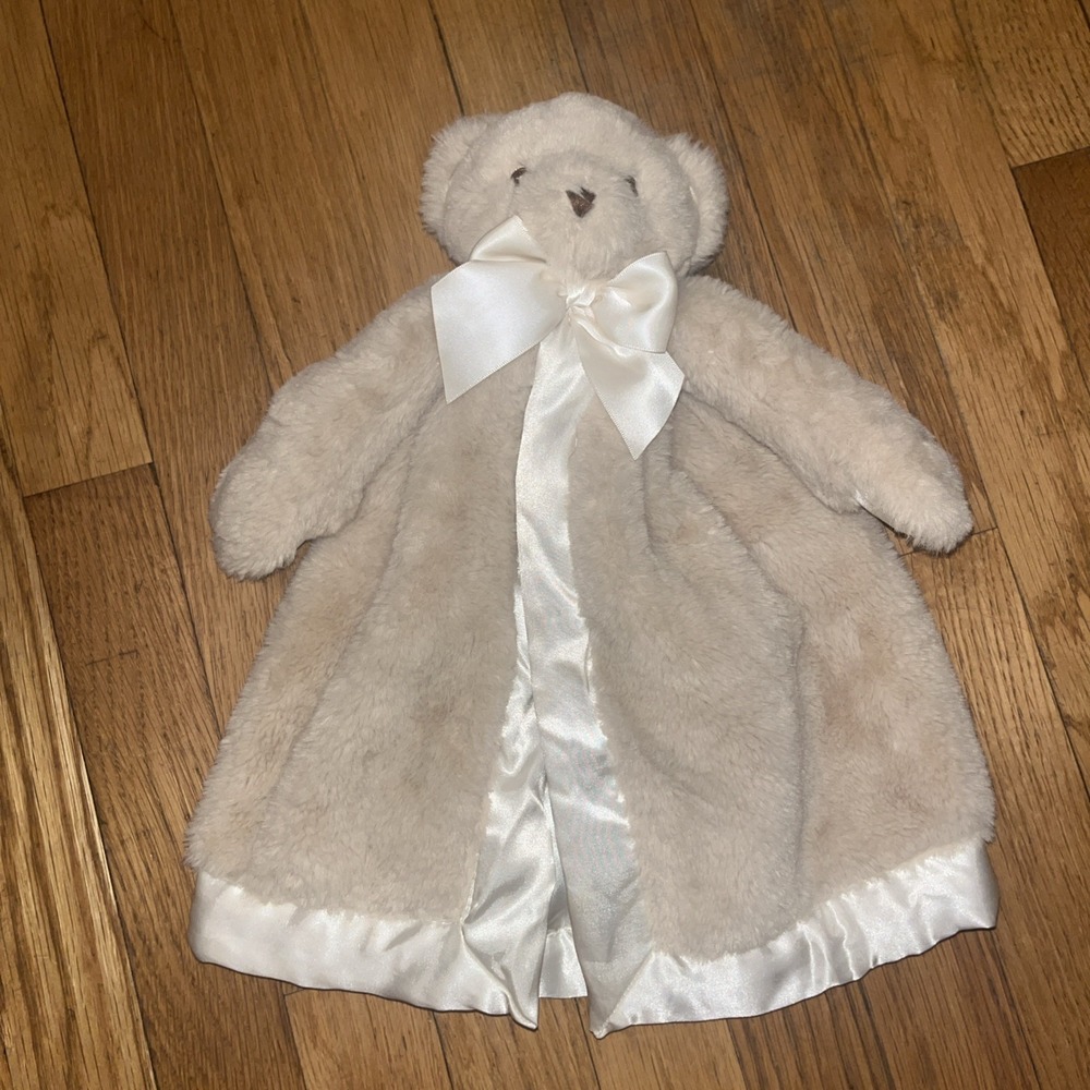 Bearington Edgehill‎ Collection Bear Security Blanket Baby  Beige Tan